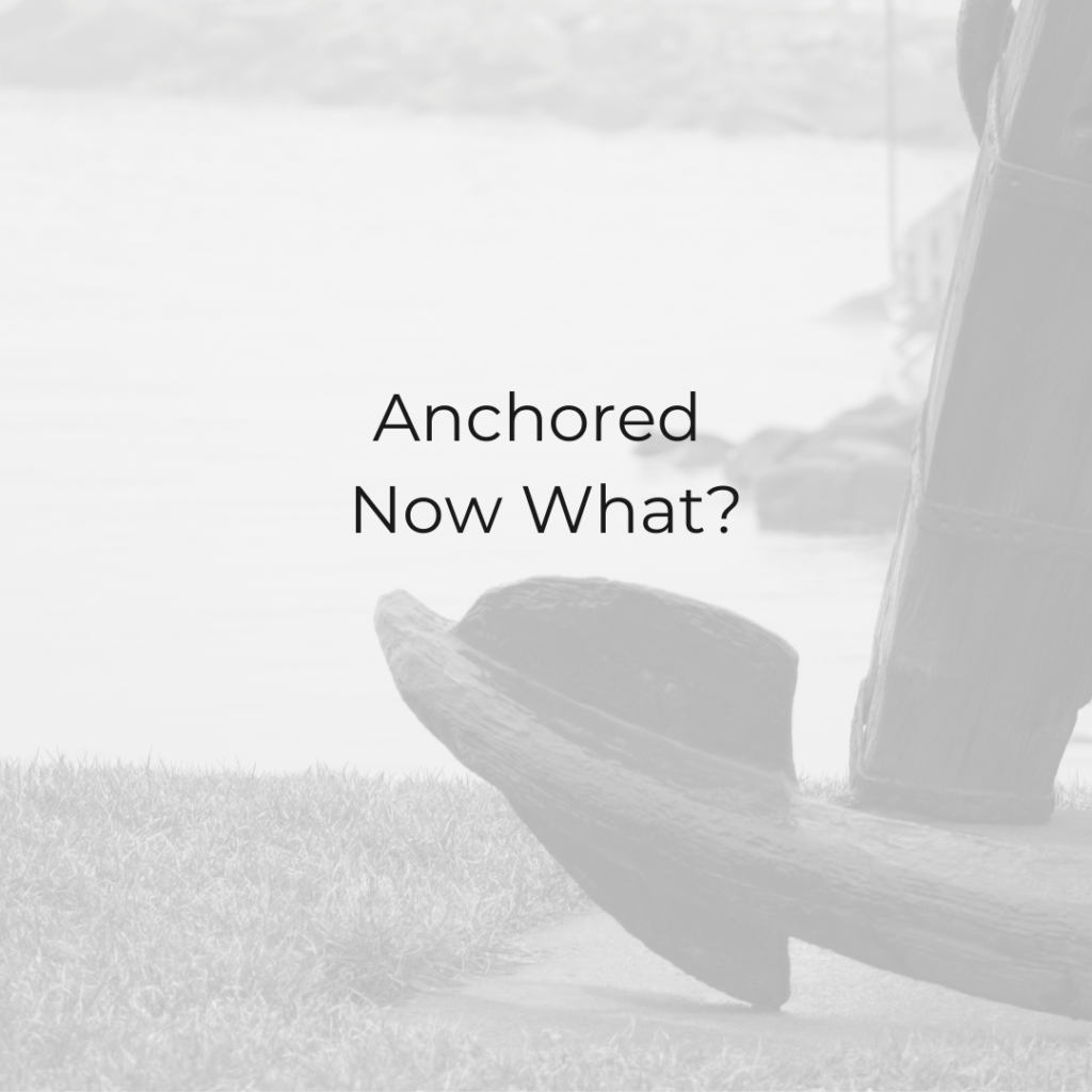 Anchored: Now What?